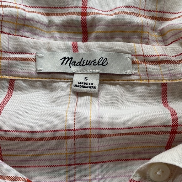 Madewell Central Popover Shirt in Fine Plaid - Picture 6 of 9